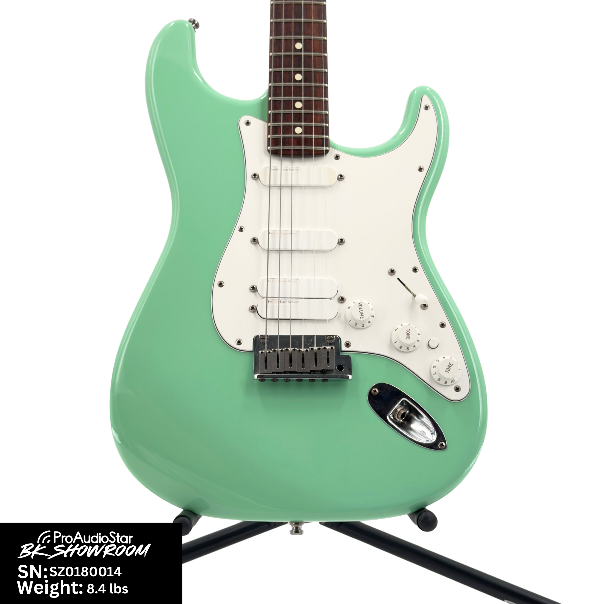 Image of Used Fender 2000 Jeff Beck Signature Stratocaster - Surf Green